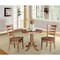 International Concepts Round 36 in Round Extension Dining Table with 2 Chairs, Distressed Oak, 36 in W, 48 in L, 29.3 in H K42-36RXT-C617-2 - alternate 2